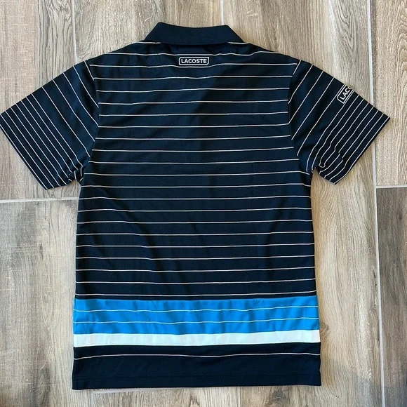 Men's Lacoste Andy Roddick Size 4 Medium Black Tennis Polo